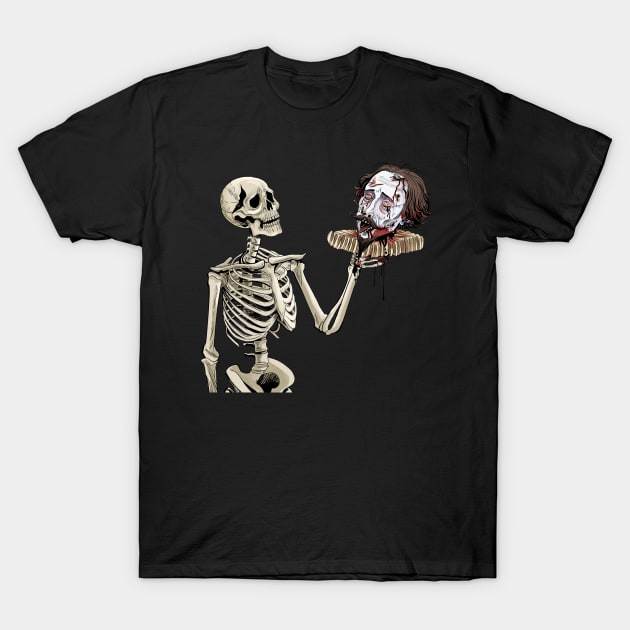 Old Skull Horror T-Shirt by James Sabata